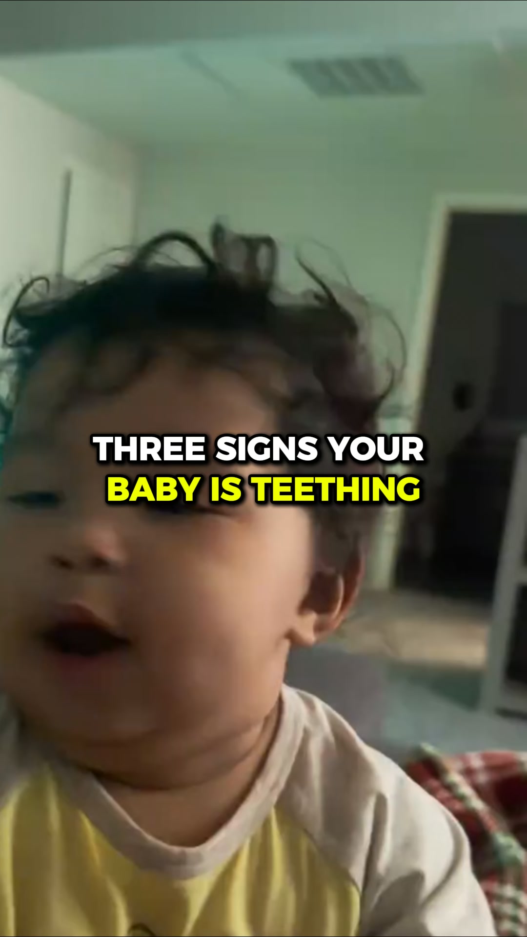 The tooth isn’t visible yet. The signs are.