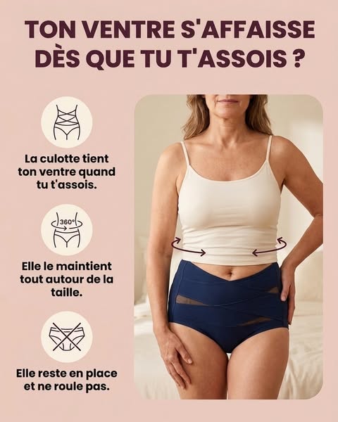 Un ventre tenu tout autour de la taille, même quand tu bouges