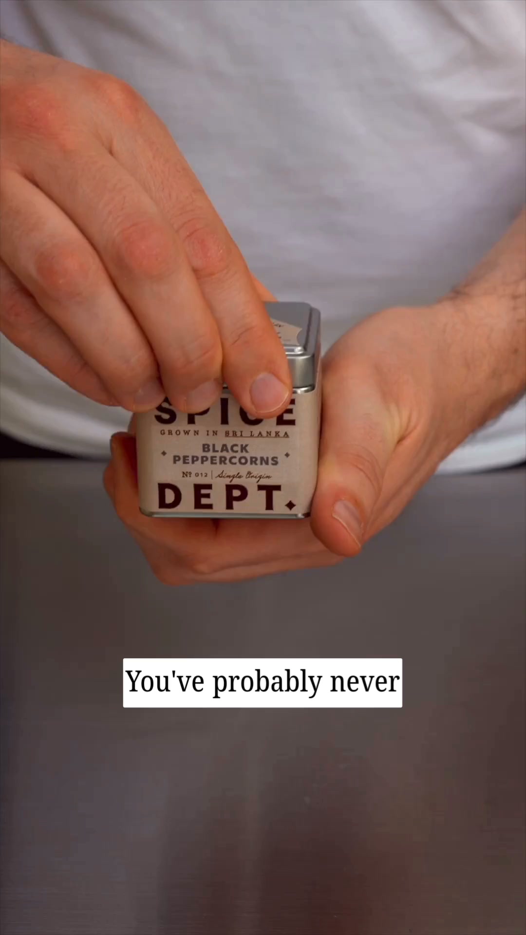 You've never really tasted pepper