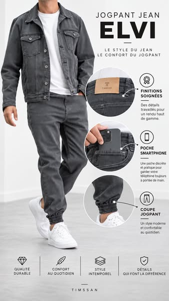Jogpant jeans - confort