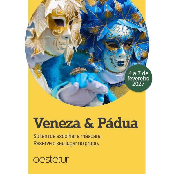 Em fevereiro, o Carnaval de Veneza não passa só na televisão. Passa à sua frente.