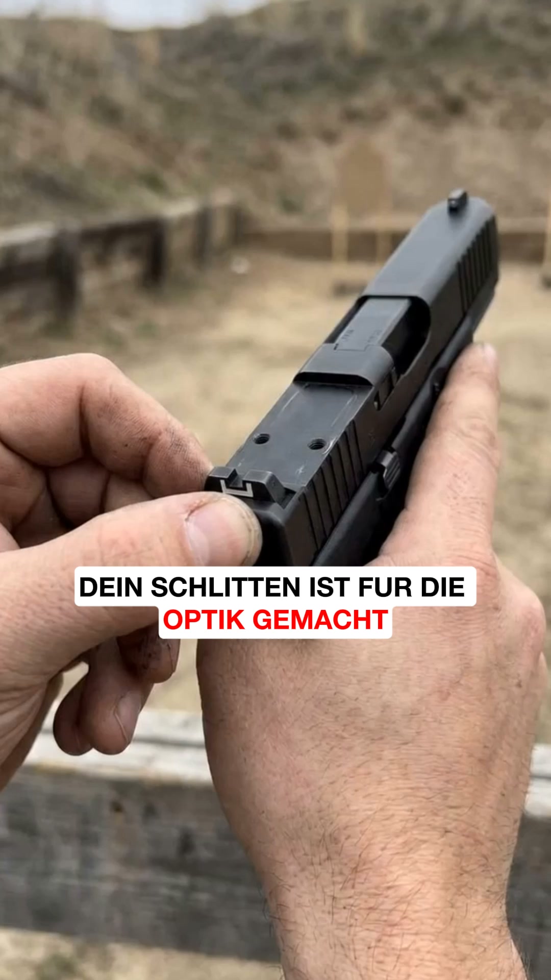 Schlitten mit Optik-Aufnahme, immer noch Kimme und Korn?
