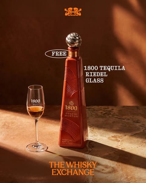 Free 1800 Tequila Riedel Glass + Free UK standard delivery
