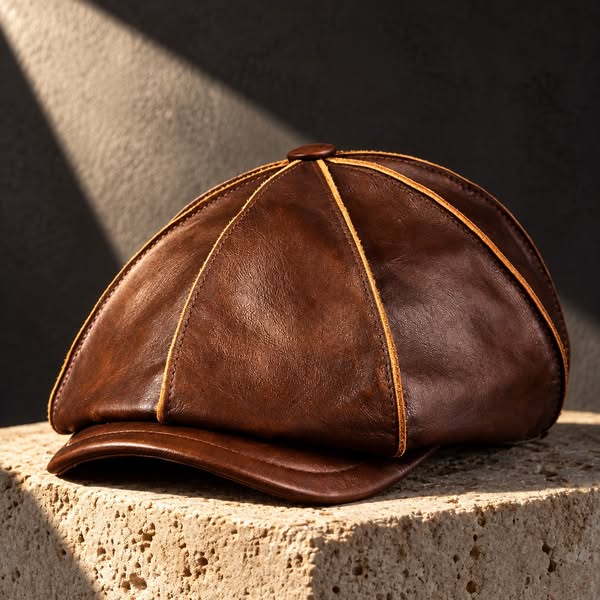 Marchetti Genuine Leather Cap | 50% OFF