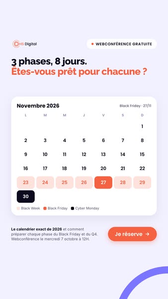 [Webconférence] 4M€ de CA au Q4 : notre stratégie Meta & Google Ads pour réussir votre Black Friday