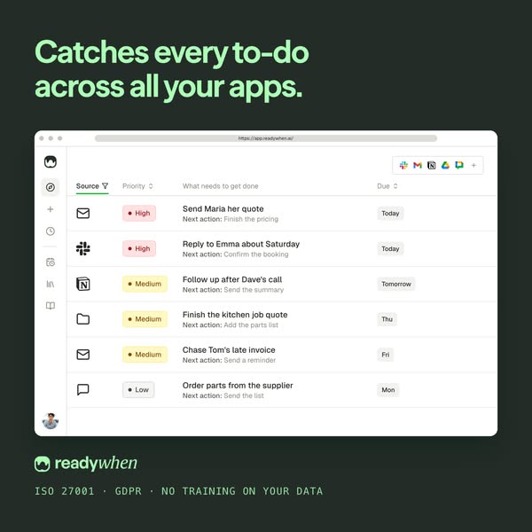 Not a to-do list. A done list.