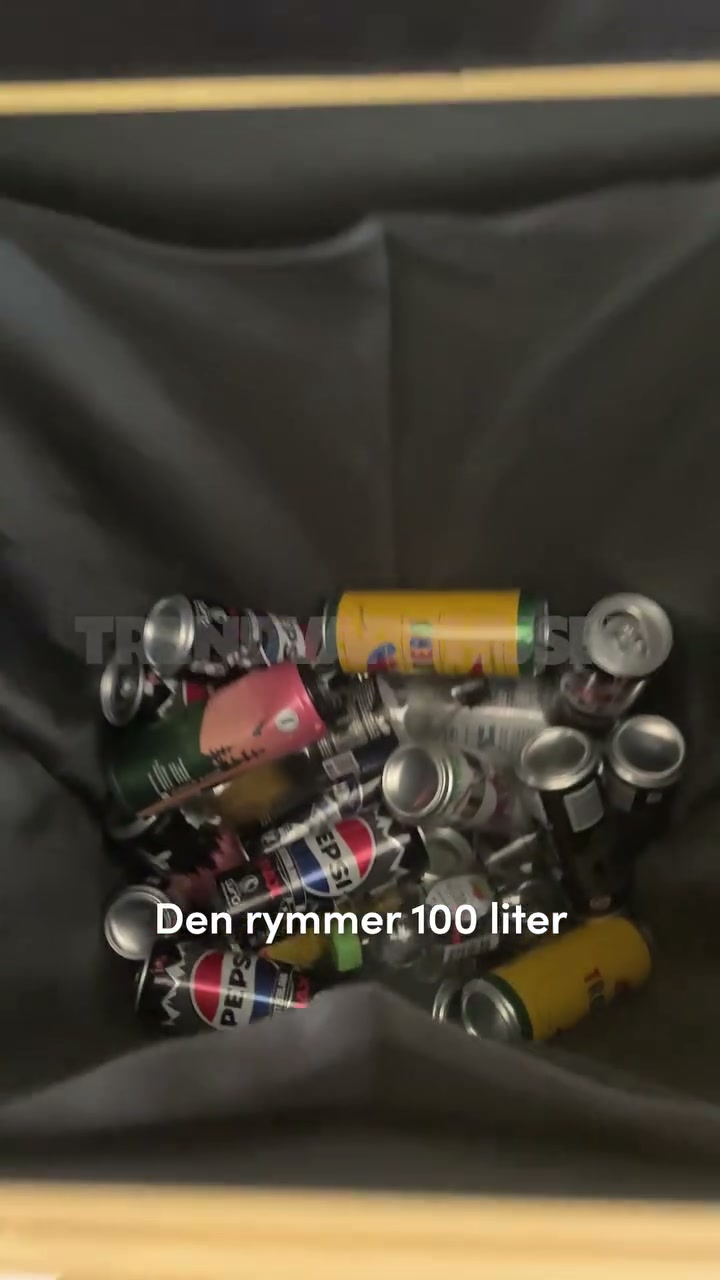 TRÖTT PÅ PLASTFLASKOR ÖVERALLT? 100 L ÅTERVINNINGSBEHÅLLARE – HÅLL ORDNING ENKLARE HEMMA!
