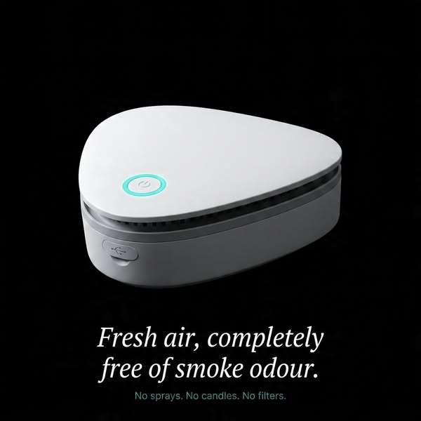 The ozone method that helps neutralise smoke smell inside the fabric — not just the air