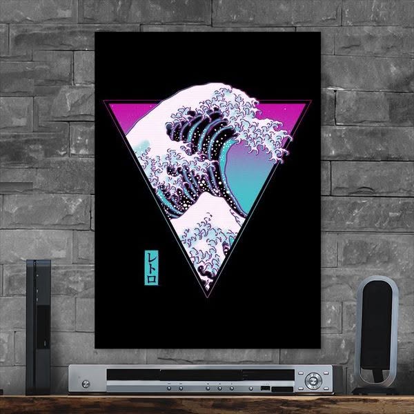 The Great Synthwave Metal Poster