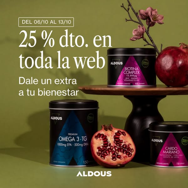 Hasta 25% en toda la web | Aldous