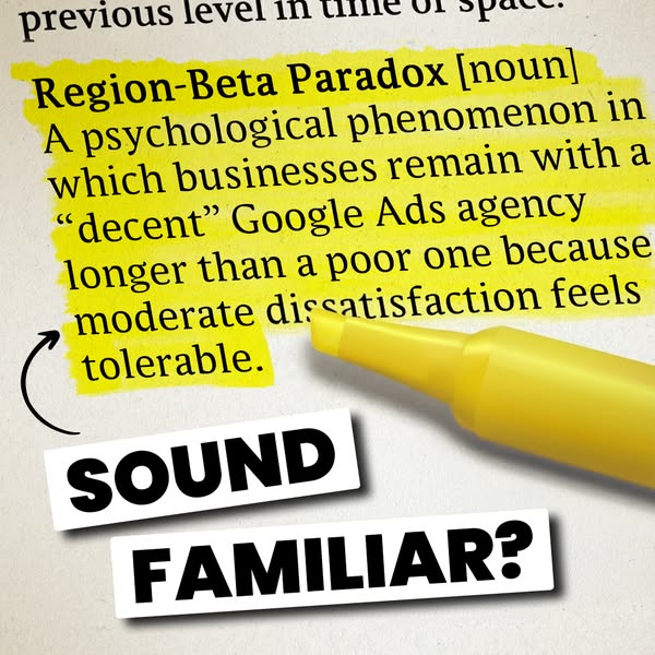 Don't settle for a "decent" Google Ads agency.