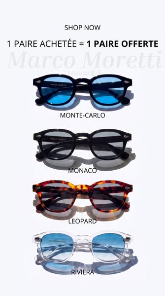 1 PAIRE ACHETÉE = 1 PAIRE OFFERTE