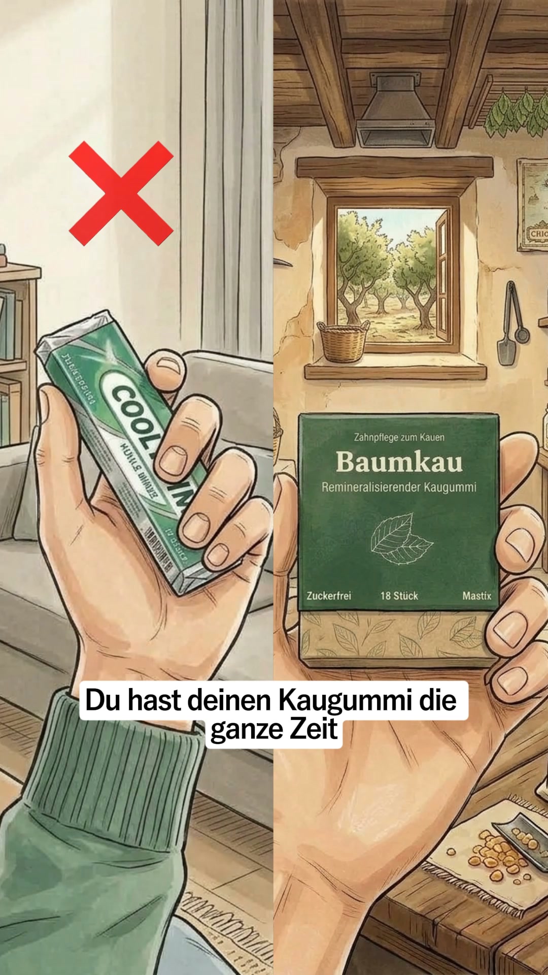 1 Kaugummi, der deine Zähne verändert.