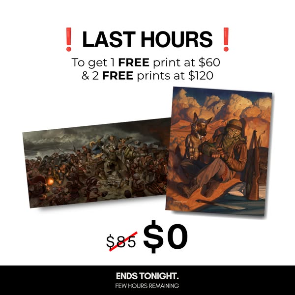 Last hours. Free prints included.