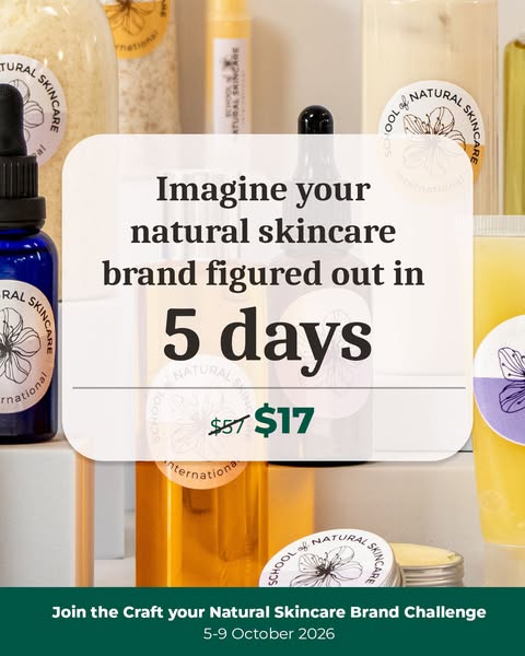 Create a solid foundation for your very own natural skincare brand