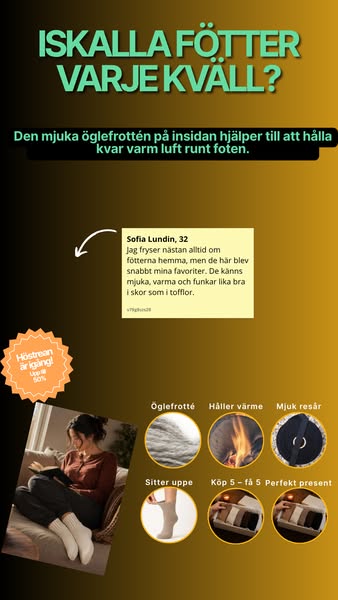 För dig som alltid fryser om fötterna