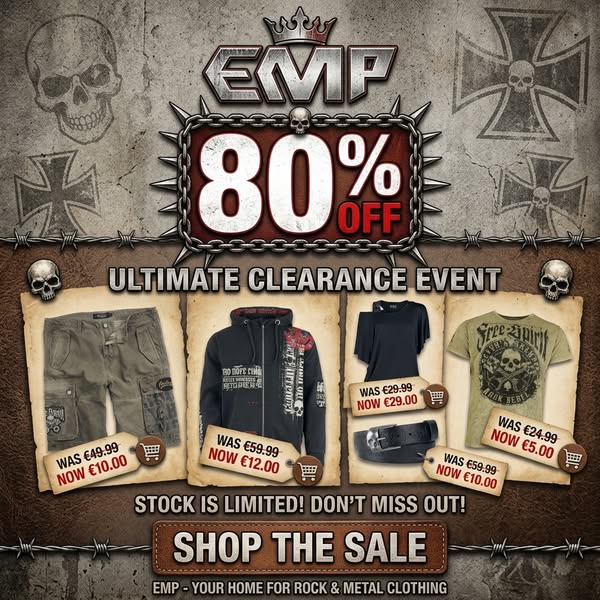 80% Off Everything at EMP - Your Fandom, Your Rules