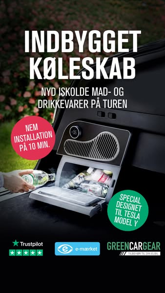 Smart indbygget køleskab i bilen