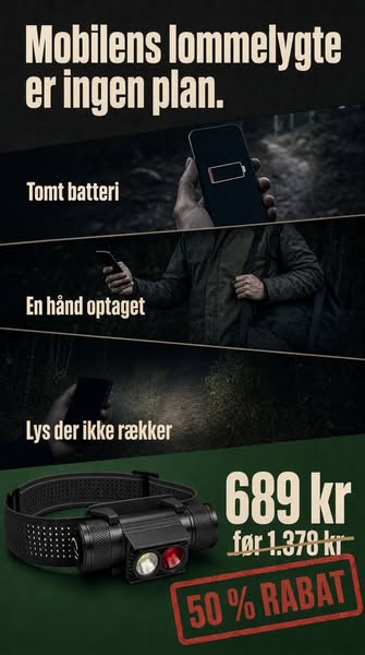 1.000 lumen. Op til 69 timer.