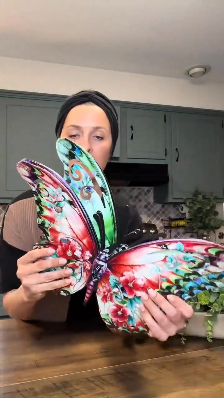Rust-Proof Metal Butterfly Decor
