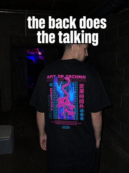 LIVE THE ART OF TECHNO — Backpatch Shirt