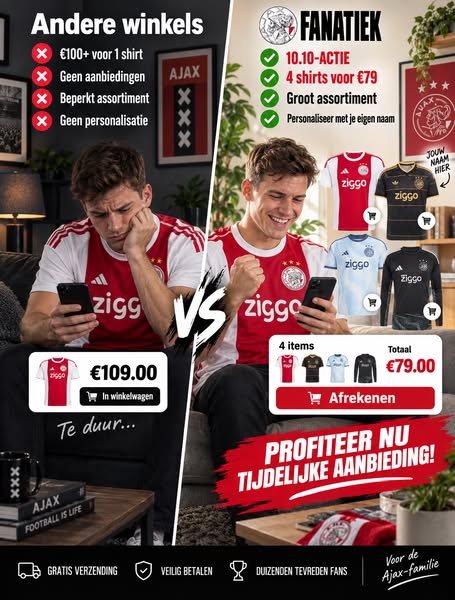 4 shirts voor € 79