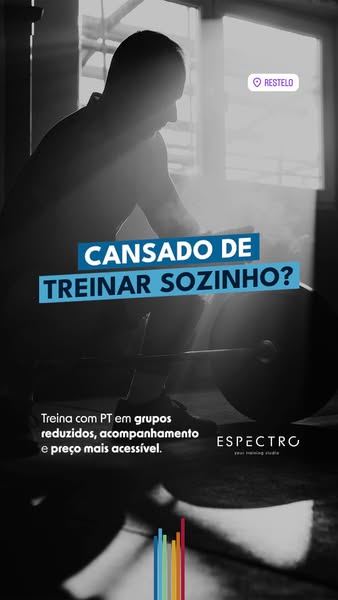 Nunca mais treinas sozinho