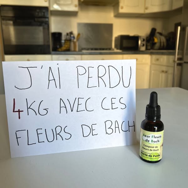 Perdre durablement avec Azur Fleurs de Bach