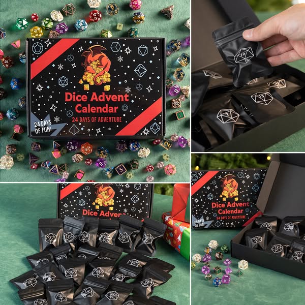 24 Day Mystery Dice Box | Gift for Dice Lovers