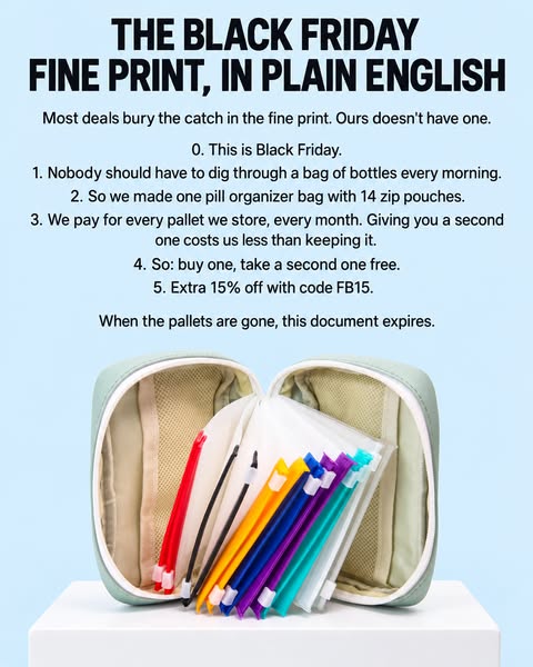 The Pill Binder Pouch Built for Busy Mornings