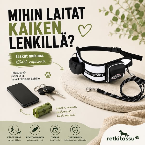 Vapauta kätesi lenkeillä!