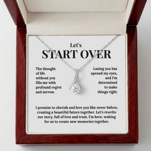 "Let's Start Over" Alluring Beauty Necklace - A Romantic Apology Gift to Win Her Back
