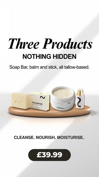 Three Products. Nothing Hidden.