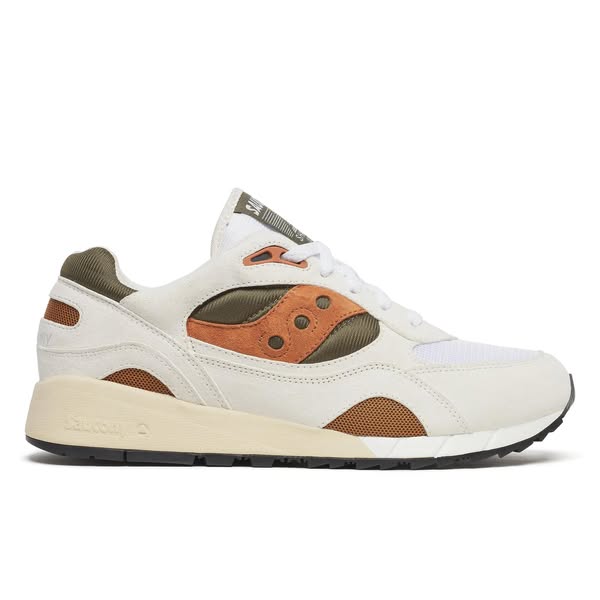 Saucony - Shadow 6000 - White | Rust - Size UK 9.5