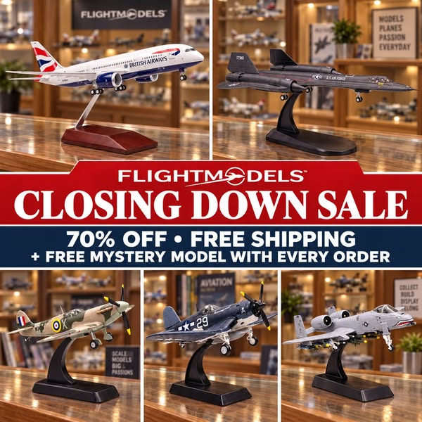 FlightModels Is Closing — Everything 70% Off
