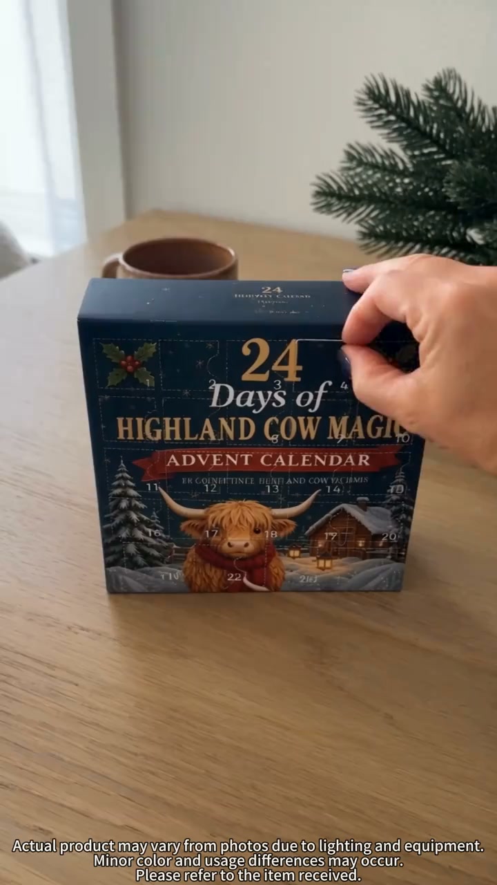 24 Days of Highland Cow Magic Advent Calendar