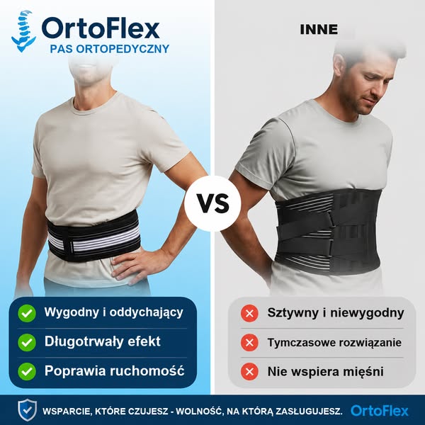 OrtoFlex™ dla lepszego wsparcia lędźwi