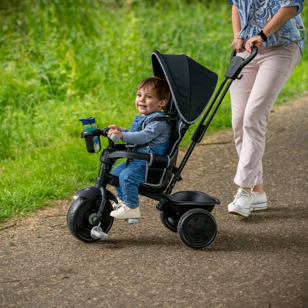Zoomee 4 in 1 Deluxe Trike - Grey Storm