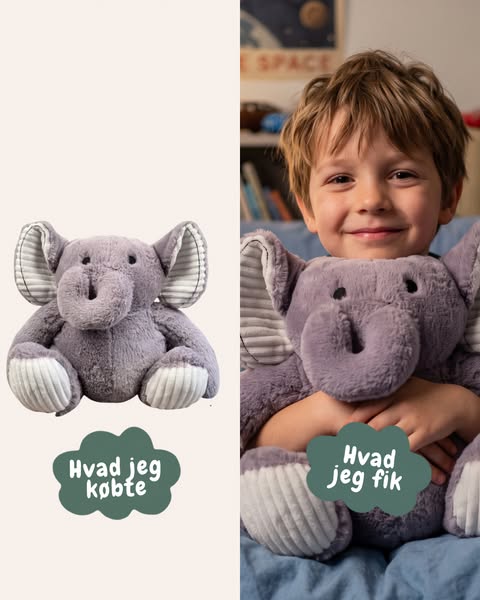 Elefant Tyngdebamsen 1,5 kg fra Warmfriend