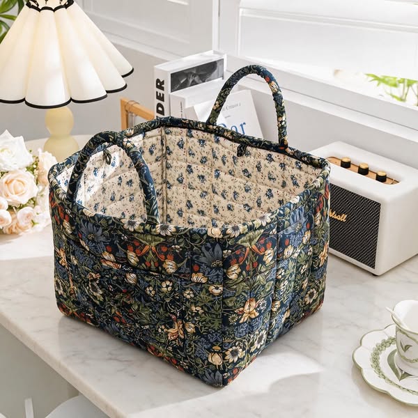 Boho Fabric Storage Basket