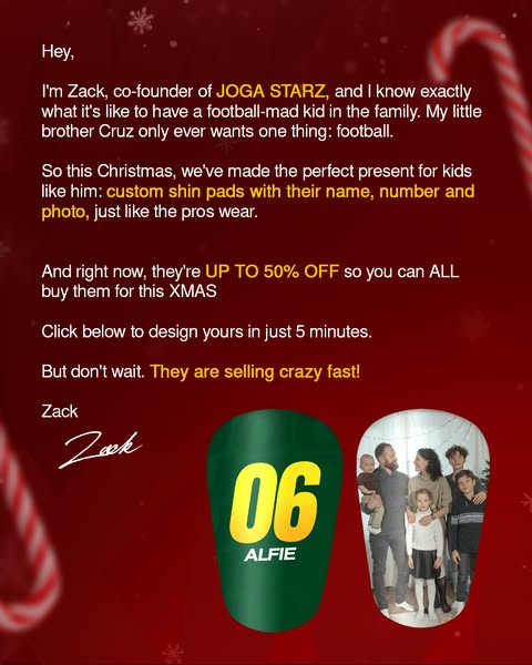 The perfect Christmas gift for young footballers!