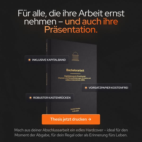 Bachelorarbeit drucken und binden