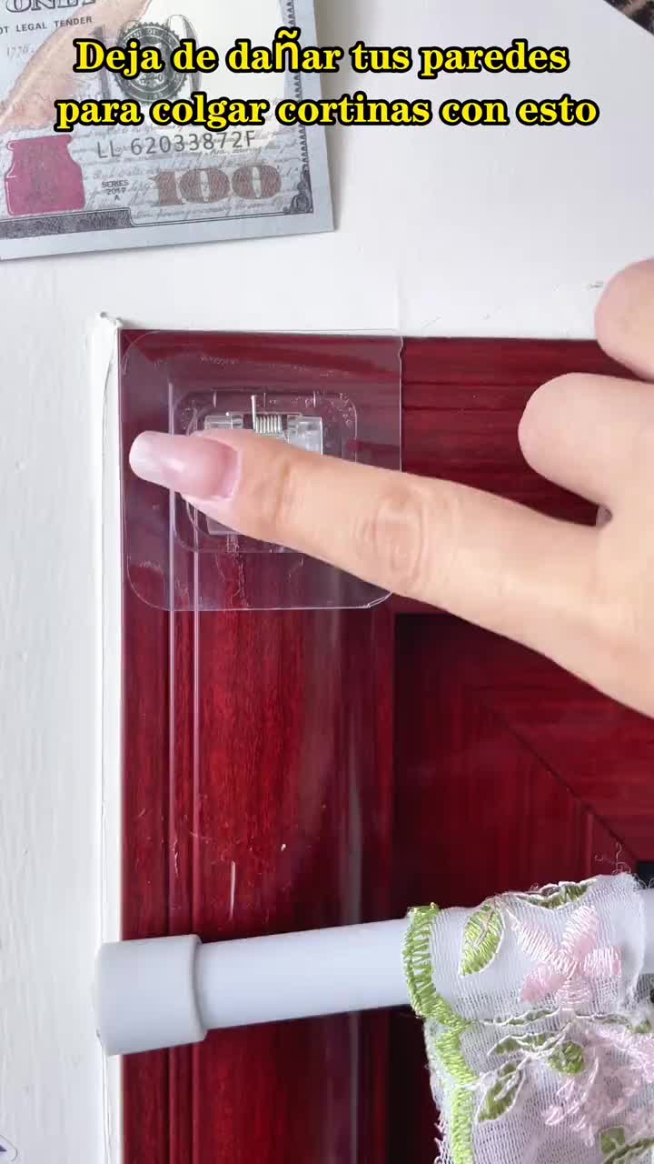 Transparent Hanging Rod Clip