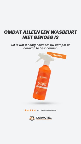 Uw camper of caravan beschermen was nog nooit zo makkelijk.