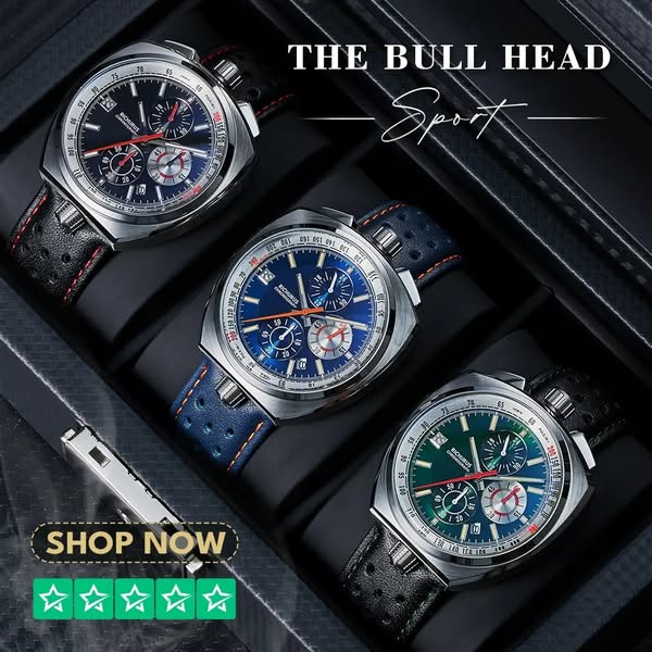 Your Daily Bull Head Chrono-15% OFF First Purchase