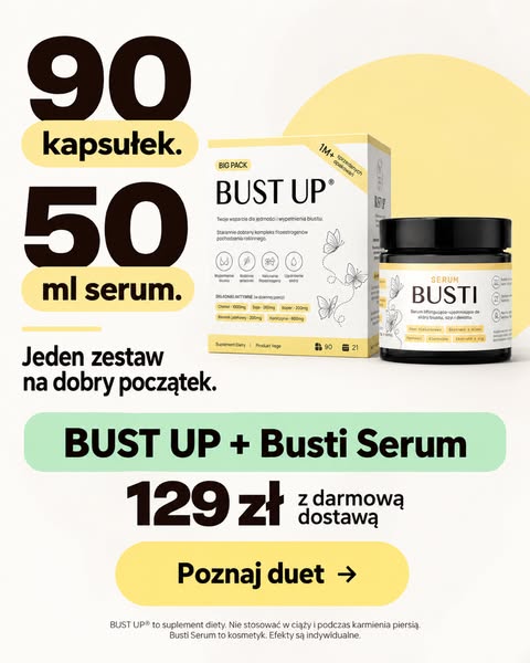 90 kapsułek + 50 ml serum. 129 zł