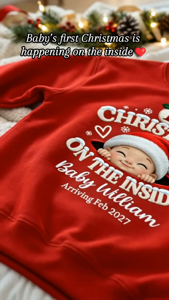Baby's 1st Christmas On The Inside Shirt