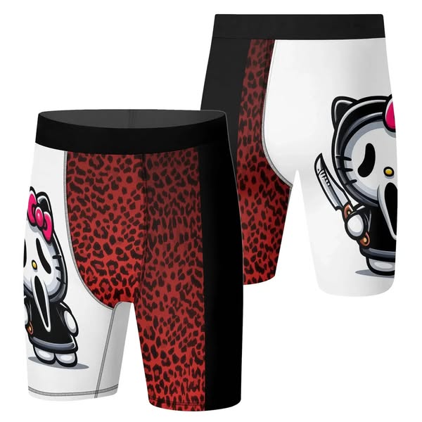 Ghostface Scream Kitty Compression Shorts