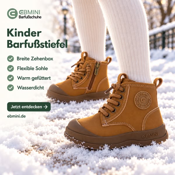 EBMINI® Barfußschuhe, die Kindern Freiheit schenken.