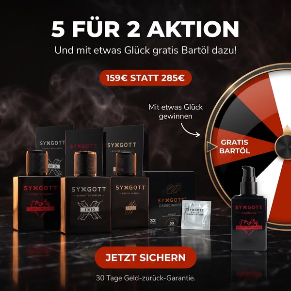 5 FÜR 2 SICHERN. MIT GLÜCK GRATIS HEARBREAKER BARTÖL ABSTAUBEN!